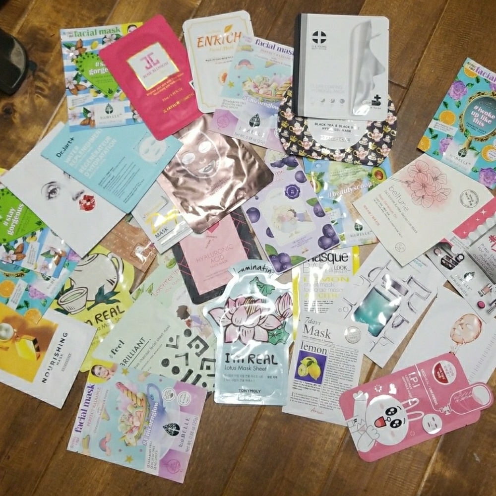 Sheet Masks Lot, 30 masks total